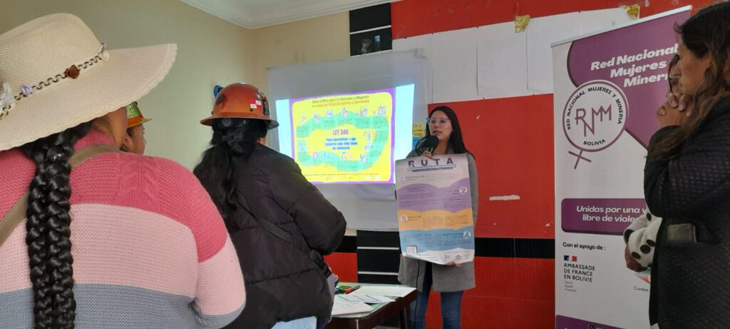 Red Nacional Mujeres y Minería en alianza con Cumbre del Sajama, Promueven la Prevención de la Violencia contra las Mujeres en Potosí