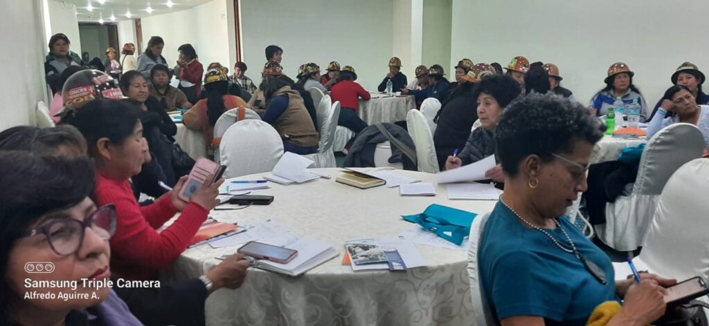 Conversatorio “Gestión de residuos sólidos en los centros de trabajo y comunidades donde viven las mujeres relacionadas con la minería”